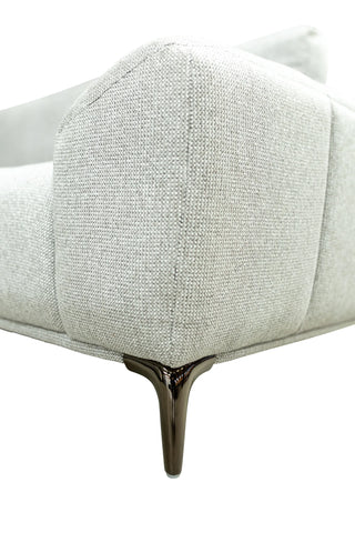 Hallie Fabric Armchair - Grey Weave