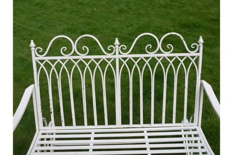 Antique Cream Rocking Bench - 3342