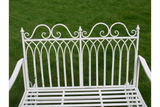 Antique Cream Rocking Bench - 3342