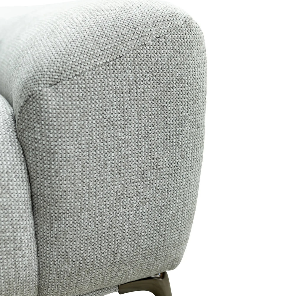 Hallie Fabric 2 Seater - Grey Weave