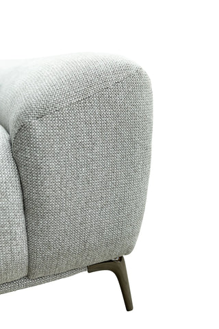 Hallie Fabric 2 Seater - Grey Weave