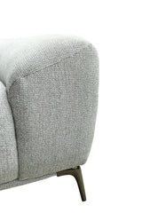 Hallie Fabric 2 Seater - Grey Weave