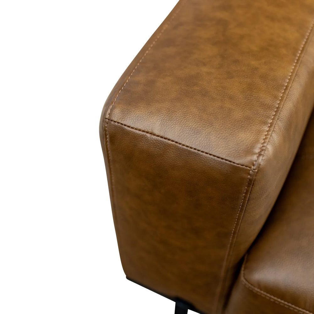Remi Pu 2 Seater - Aged Tan