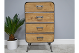 Large Retro Industrial Cabinet - 3687