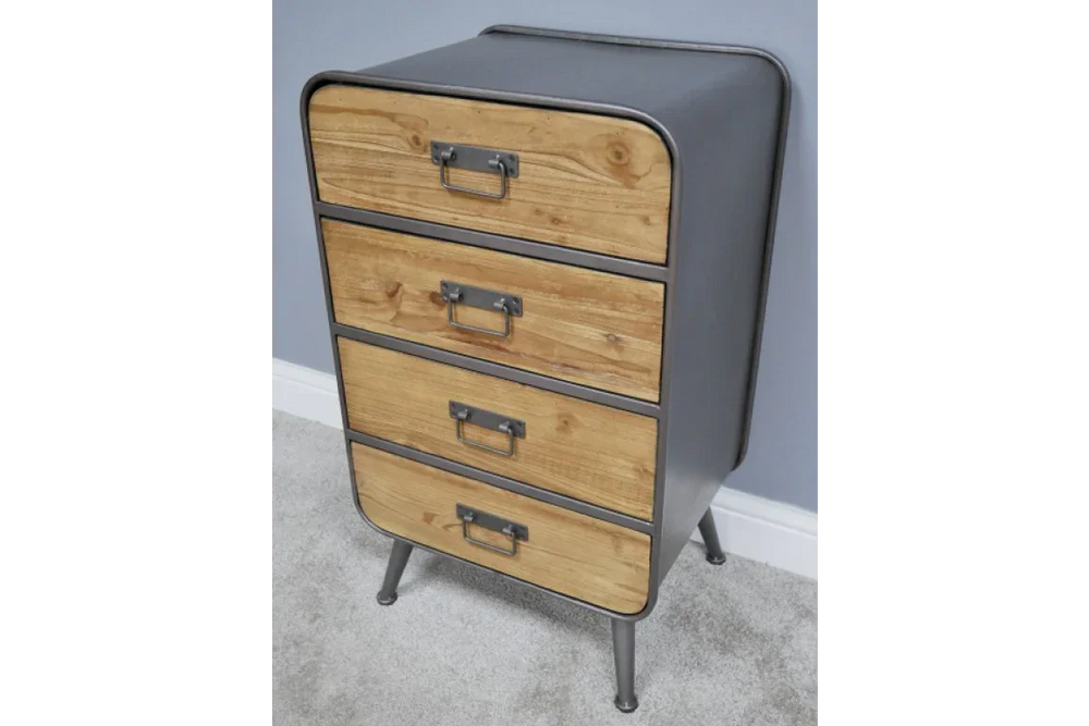 Large Retro Industrial Cabinet - 3687
