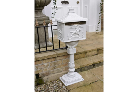 Aluminium Post Box White - 3791