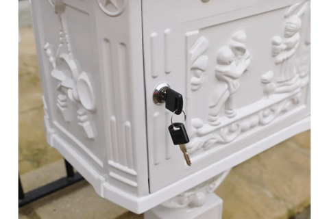 Aluminium Post Box White - 3791