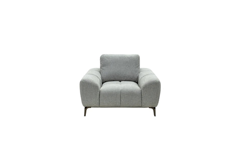 Hallie Fabric Armchair - Grey Weave