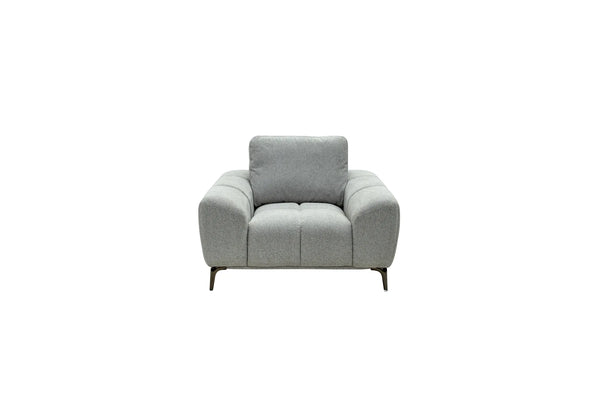 Hallie Fabric Armchair - Grey Weave