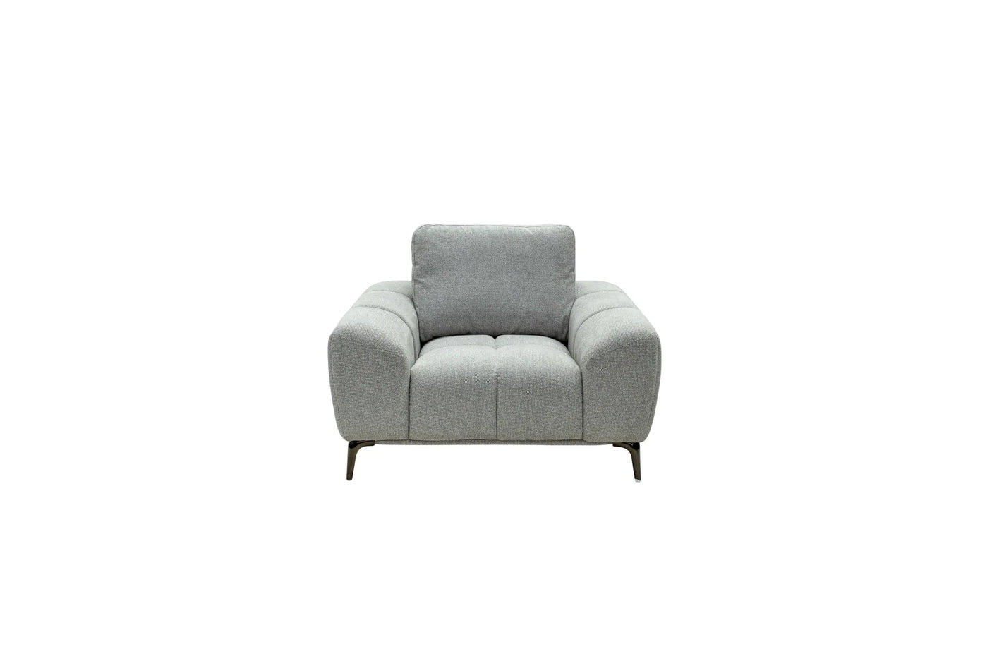 Hallie Fabric Armchair - Grey Weave