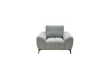 Hallie Fabric Armchair - Grey Weave