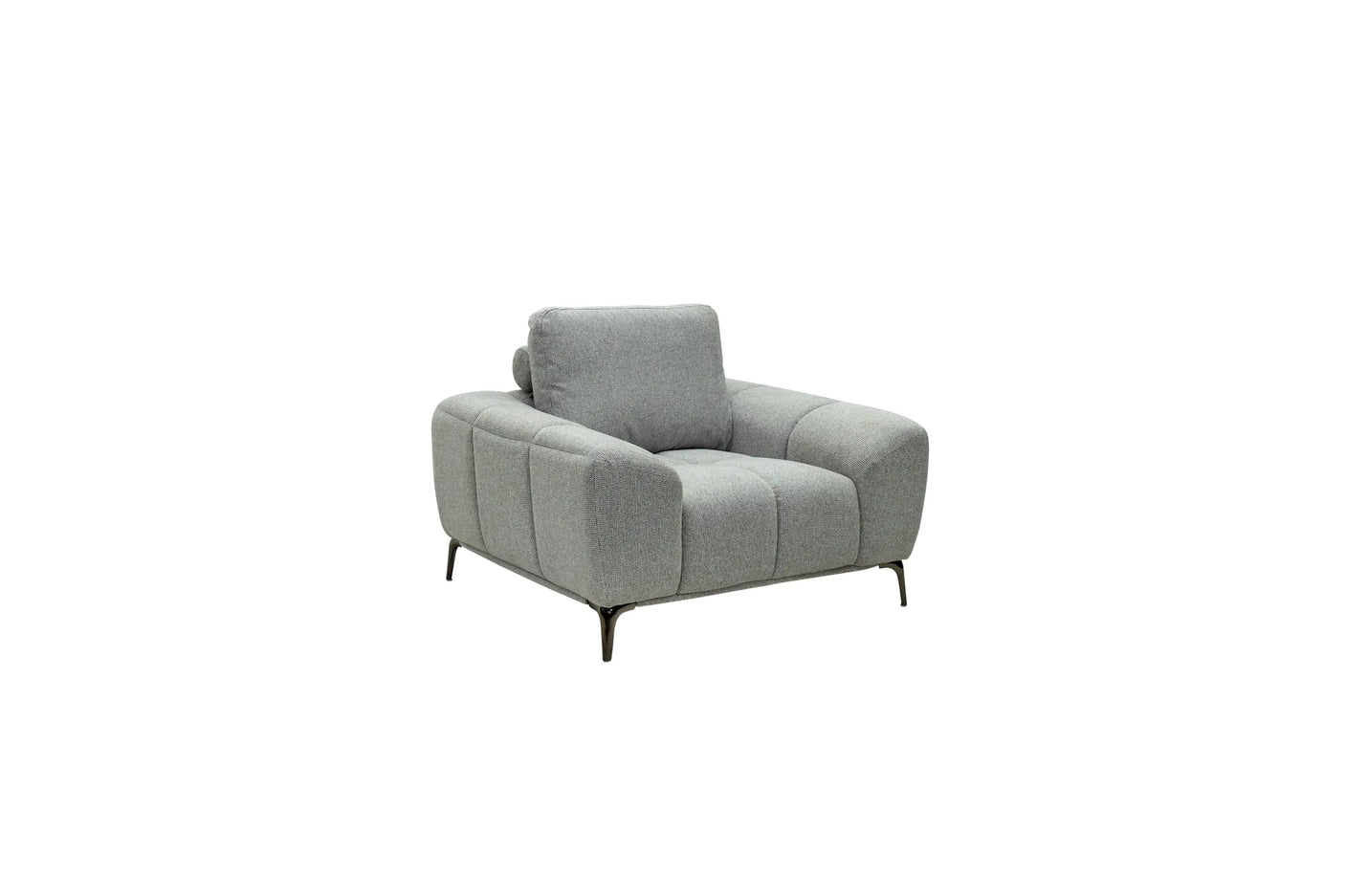 Hallie Fabric Armchair - Grey Weave