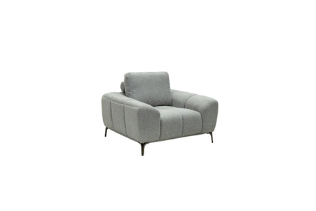 Hallie Fabric Armchair - Grey Weave