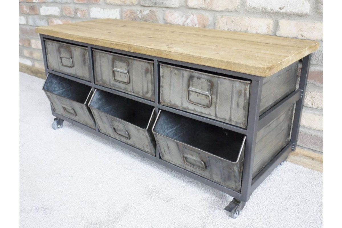 Retro Industrial Cabinet