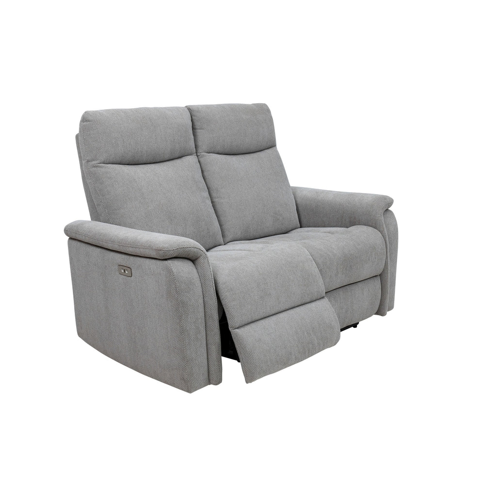 Light Grey Fabric Electric Recliner Sofa - 2 Seater Comfort Seating