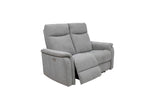 Light Grey Fabric Electric Recliner Sofa - 2 Seater Comfort Seating