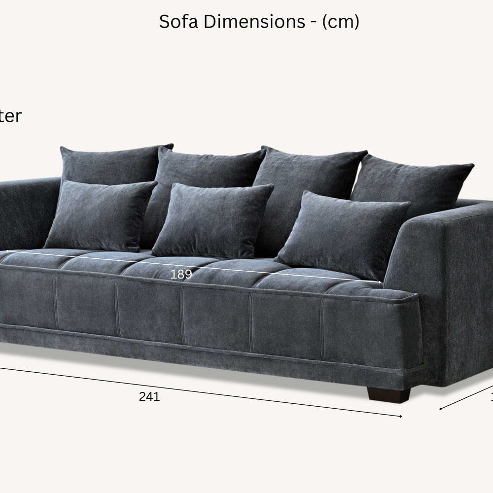 Aluxo Gramercy Group in Steel Velvet