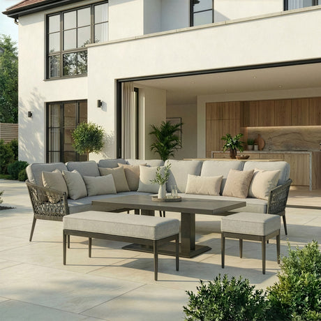 Monaco Rectangular Corner Dining with Rising Table