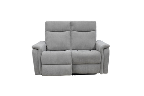 Light Grey Fabric Electric Recliner Sofa - 2 Seater Comfort Seating