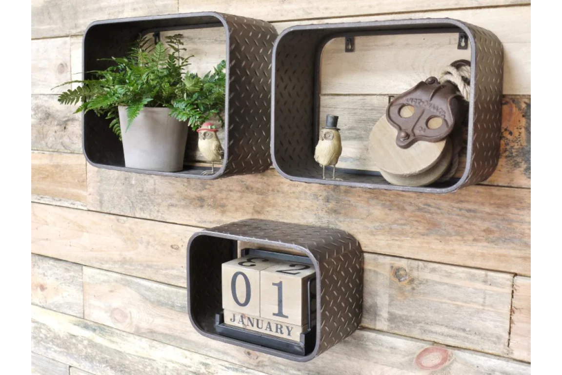 Set Of 3 Wall Shelves - 4269