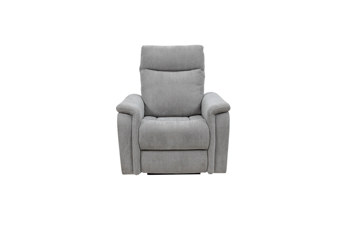 Light Grey Electric Recliner Armchair - Comfortable Fabric Seating