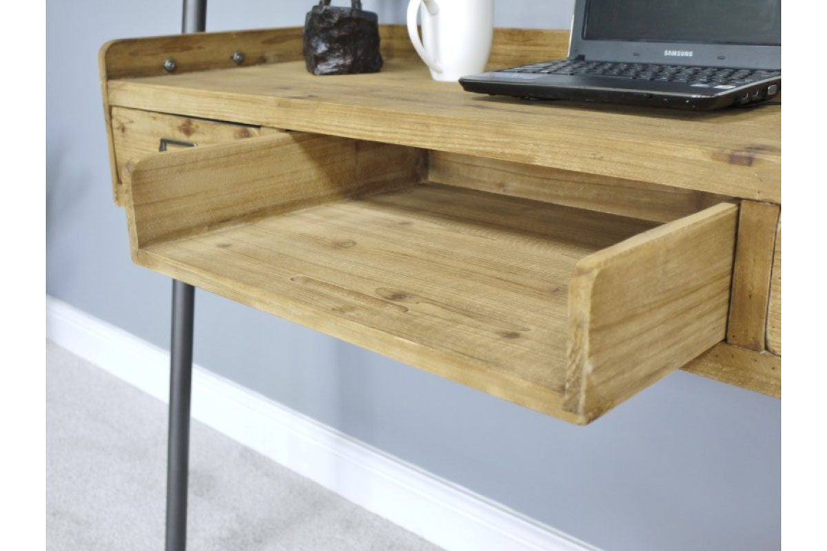 Desk With Shelves