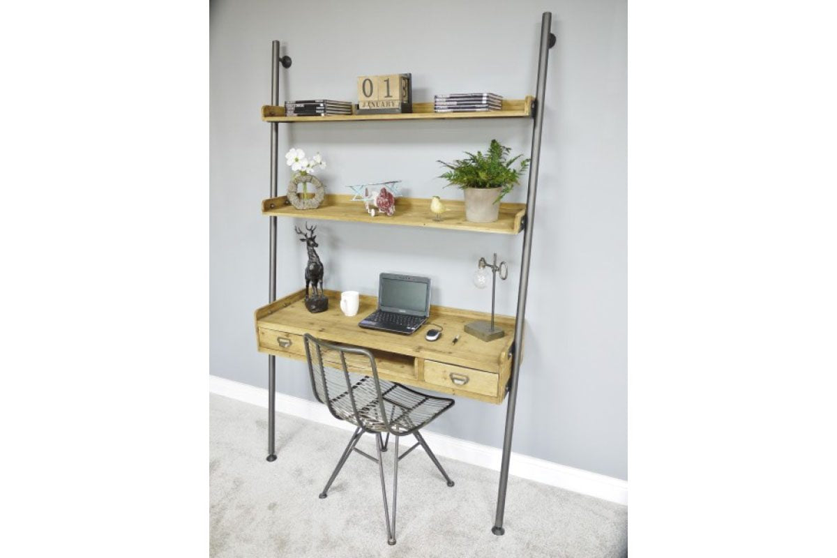 Desk With Shelves