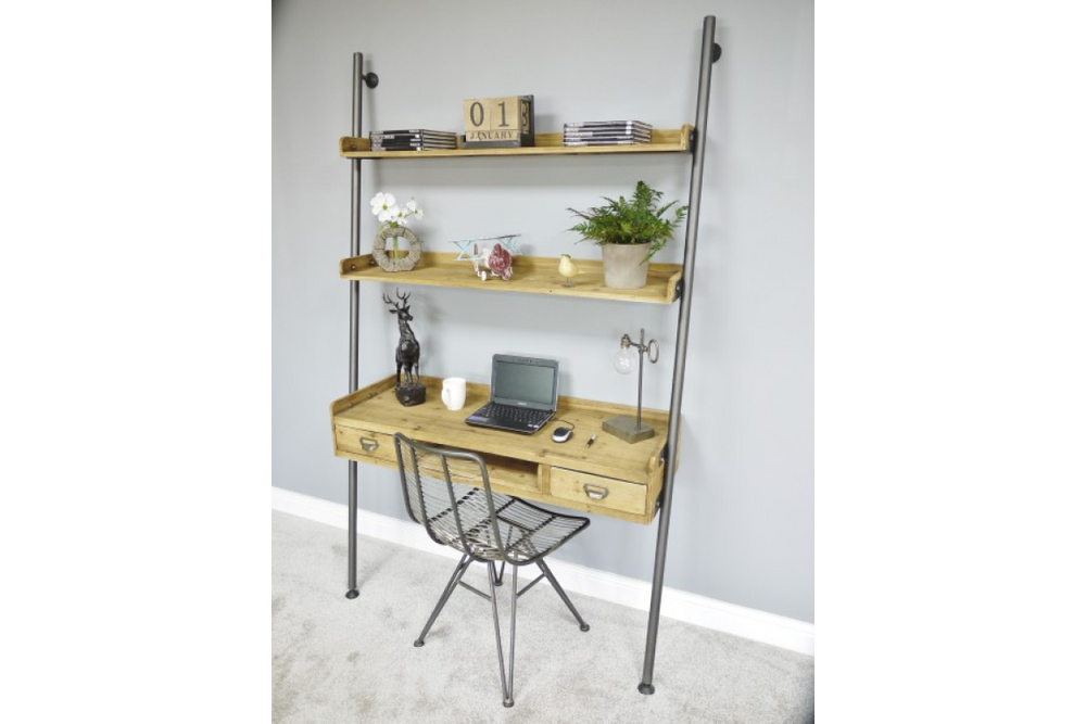 Desk With Shelves - 4330