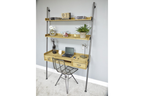 Desk With Shelves - 4330