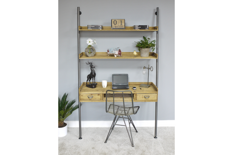 Desk With Shelves - 4330