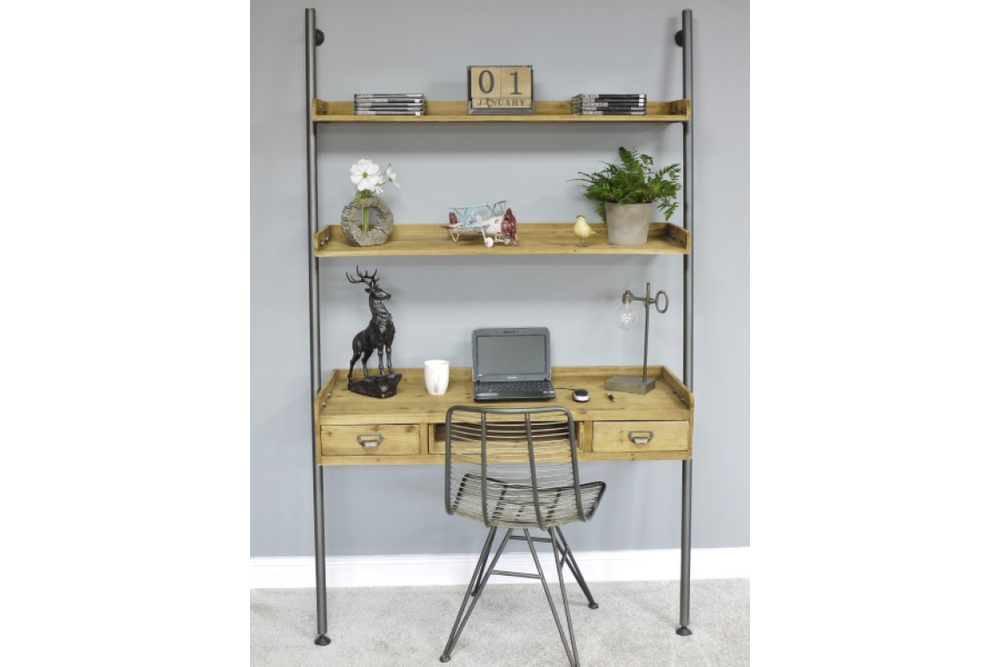 Desk With Shelves - 4330