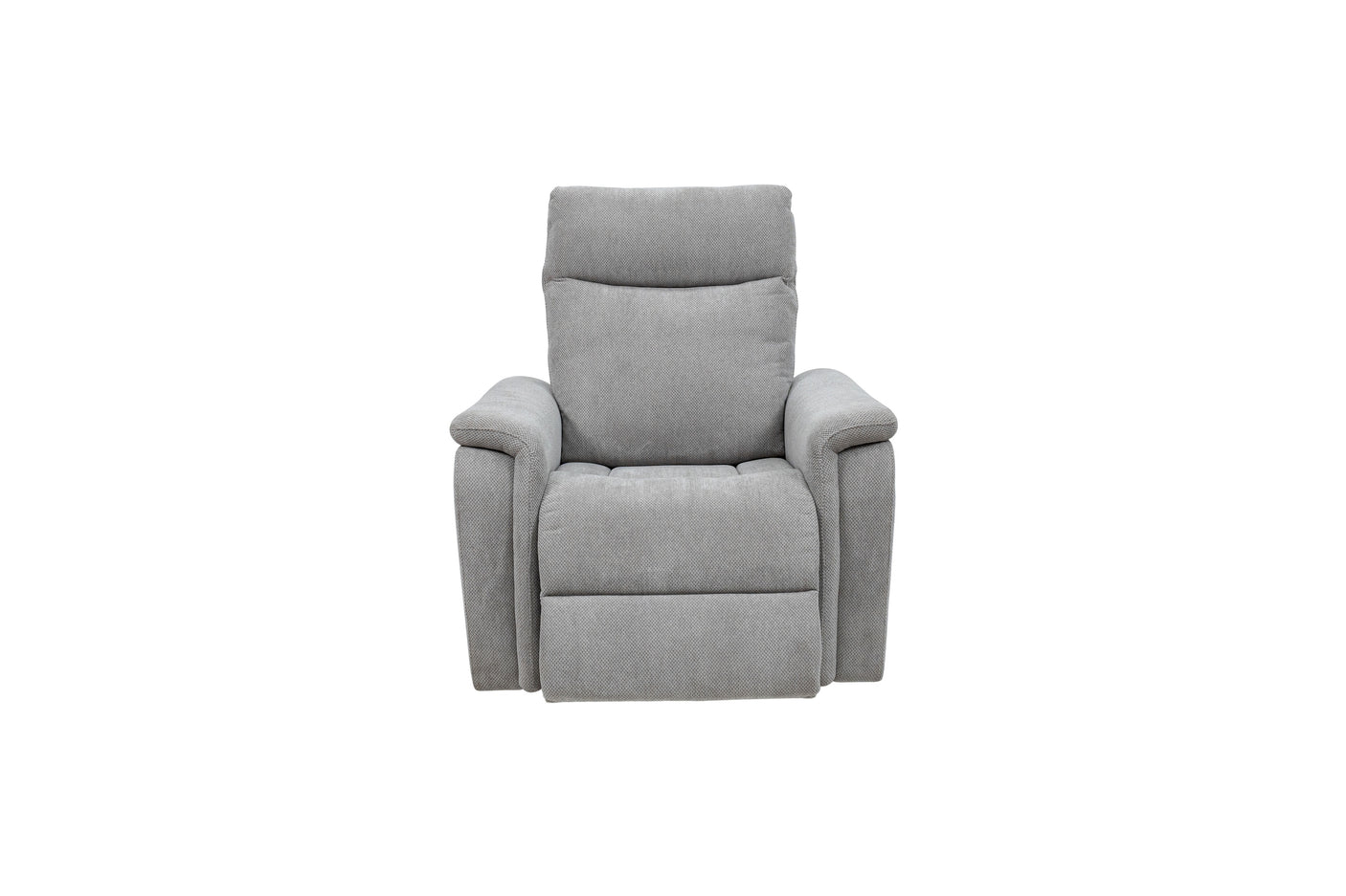 Light Grey Electric Recliner Armchair - Comfortable Fabric Seating