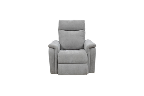 Light Grey Electric Recliner Armchair - Comfortable Fabric Seating