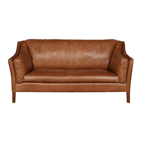 Malone Compact 2 Seater - Tan Leather