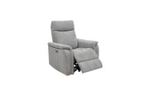 Light Grey Electric Recliner Armchair - Comfortable Fabric Seating