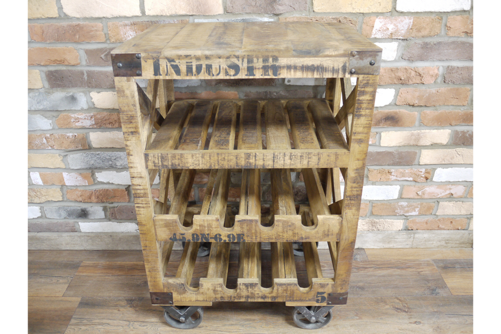Industrial Wine Trolley - 4771