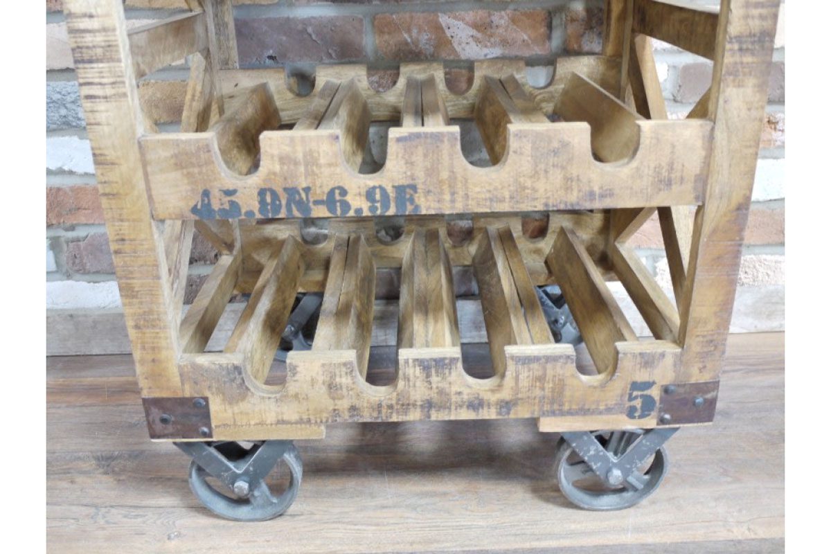 Industrial Wine Trolley