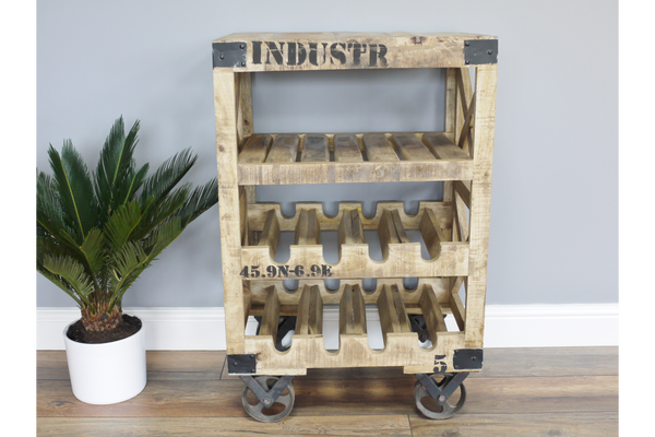 Industrial Wine Trolley - 4771