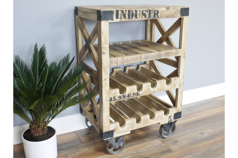Industrial Wine Trolley - 4771