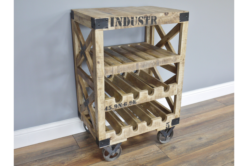 Industrial Wine Trolley - 4771