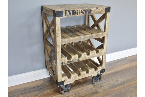 Industrial Wine Trolley - 4771