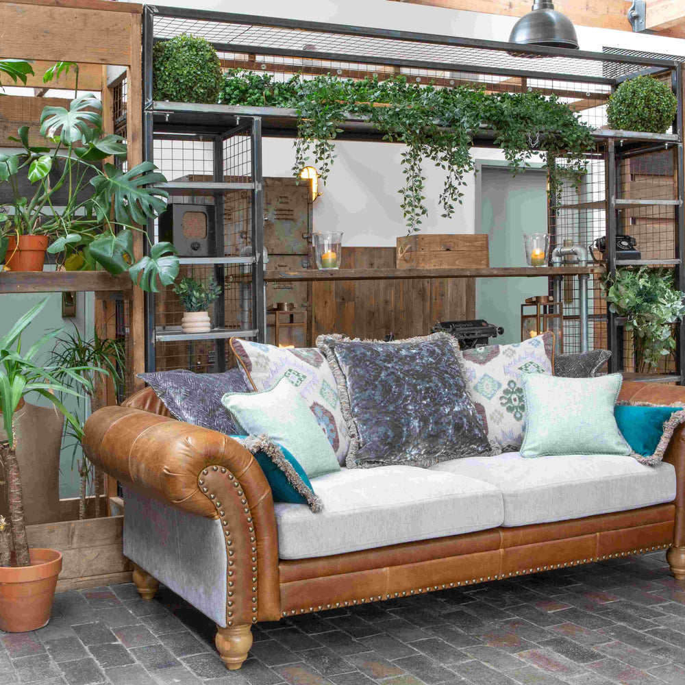 Brompton 3 Seater Sofa Grey Fabrics + 3L