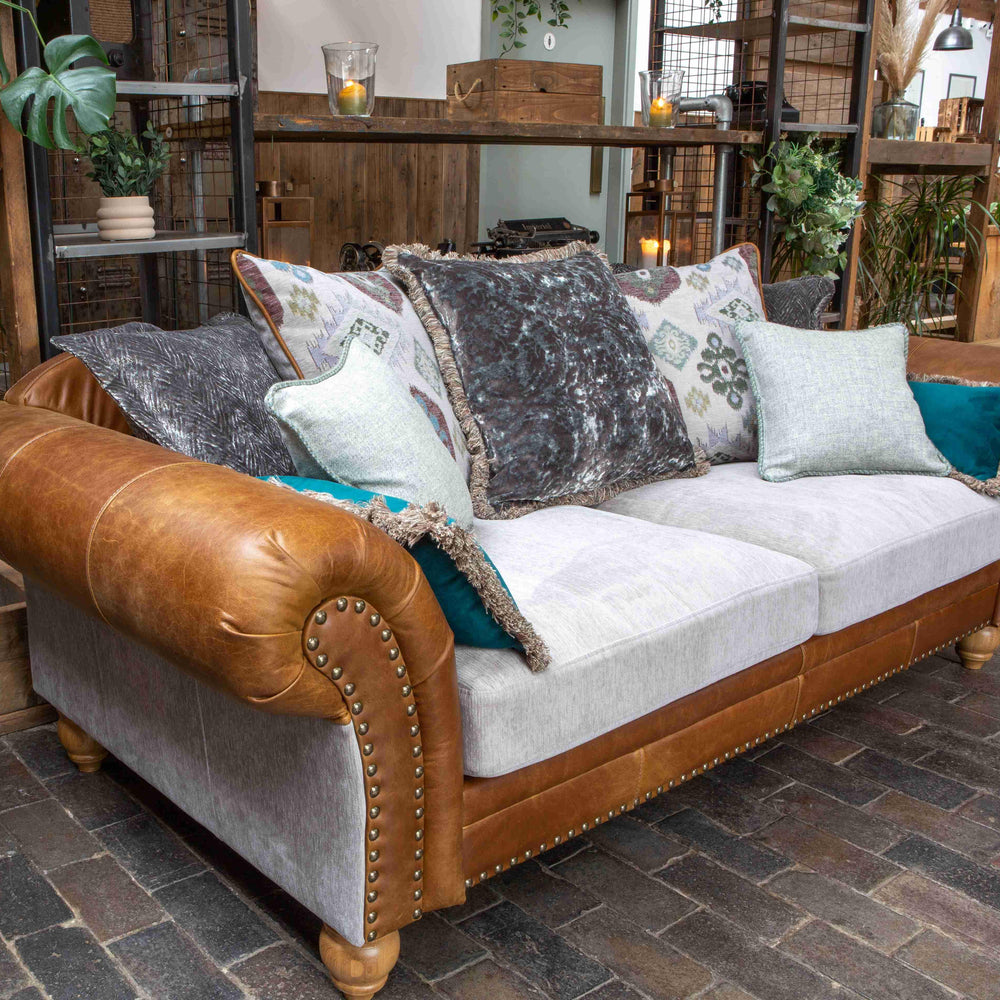 Brompton 3 Seater Sofa Grey Fabrics + 3L