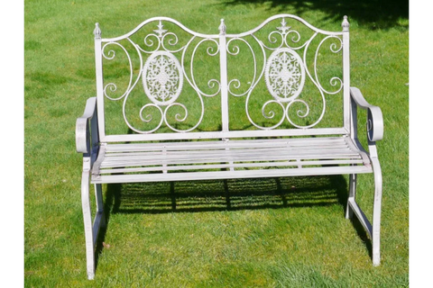 Antique Grey Bench - 4844