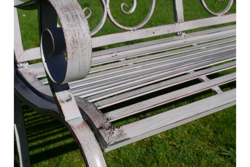 Antique Grey Bench - 4844