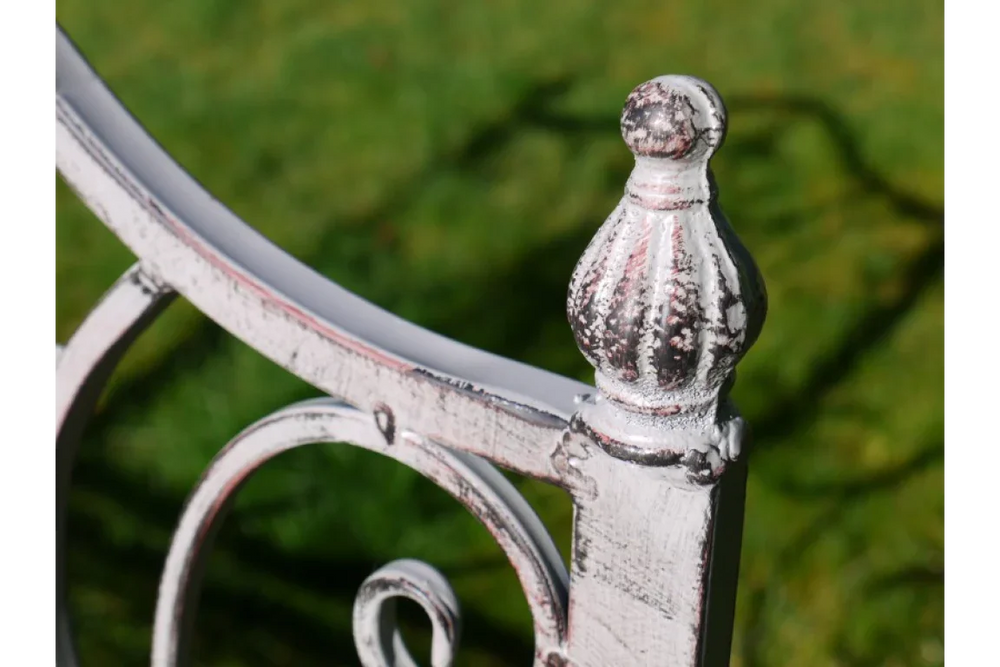 Antique Grey Bench - 4844