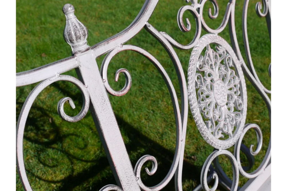 Antique Grey Rocking Bench - 4845