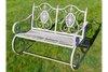 Antique Grey Rocking Bench - 4845