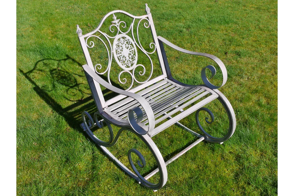 Antique Grey Rocking Chair - 4846