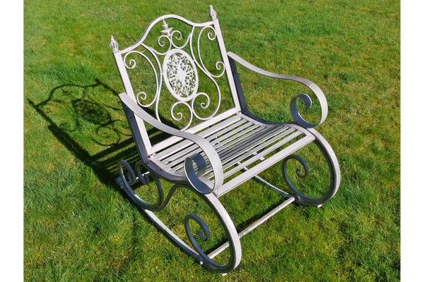 Antique Grey Rocking Chair - 4846